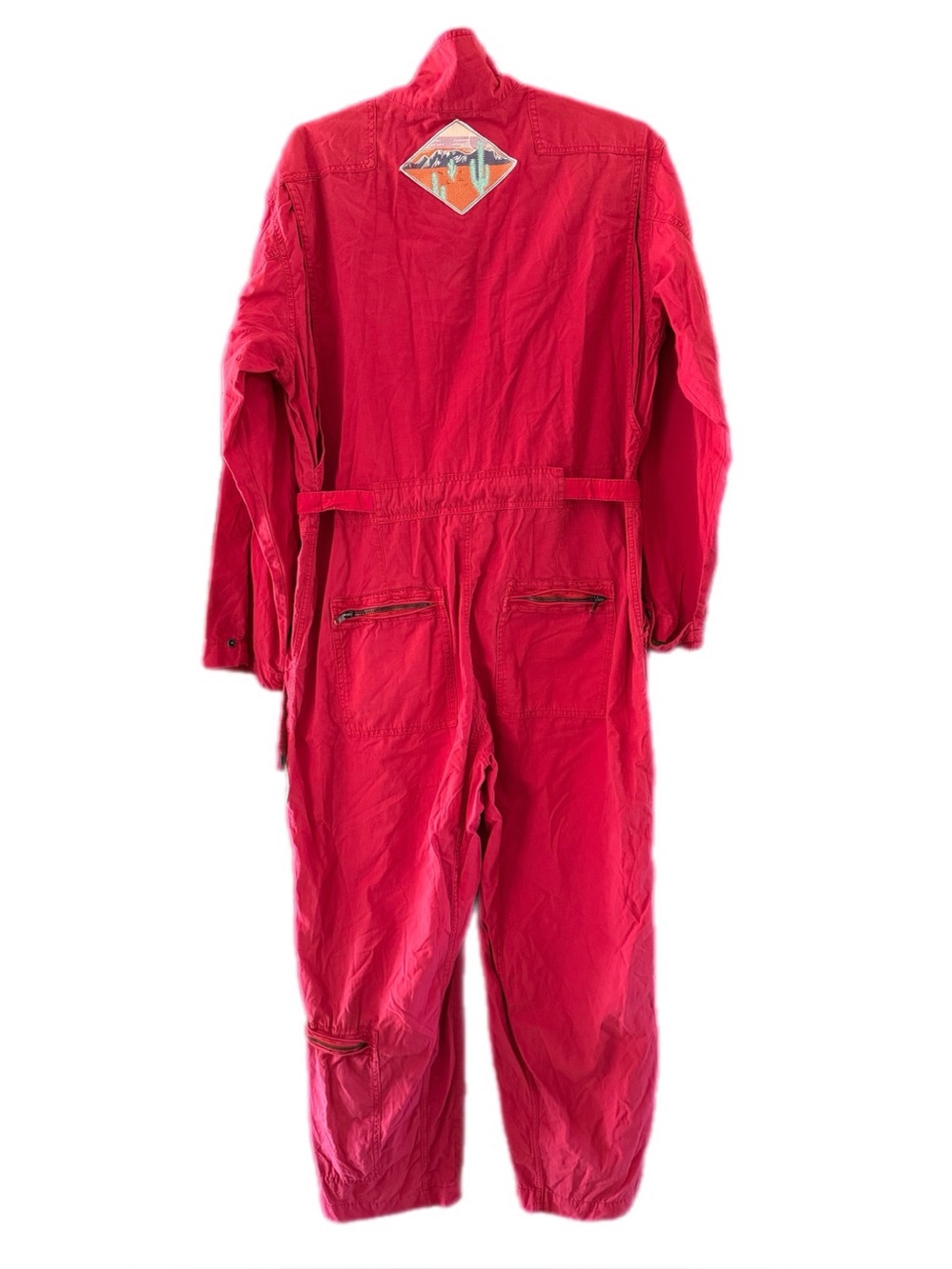 Free people Lena Flight Jumpsuit with Patches M - Picture 5 of 6
